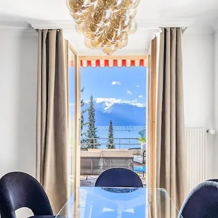 Chic 2 Bedroom Apartment Near Chillion Castle Veytaux Exterior photo